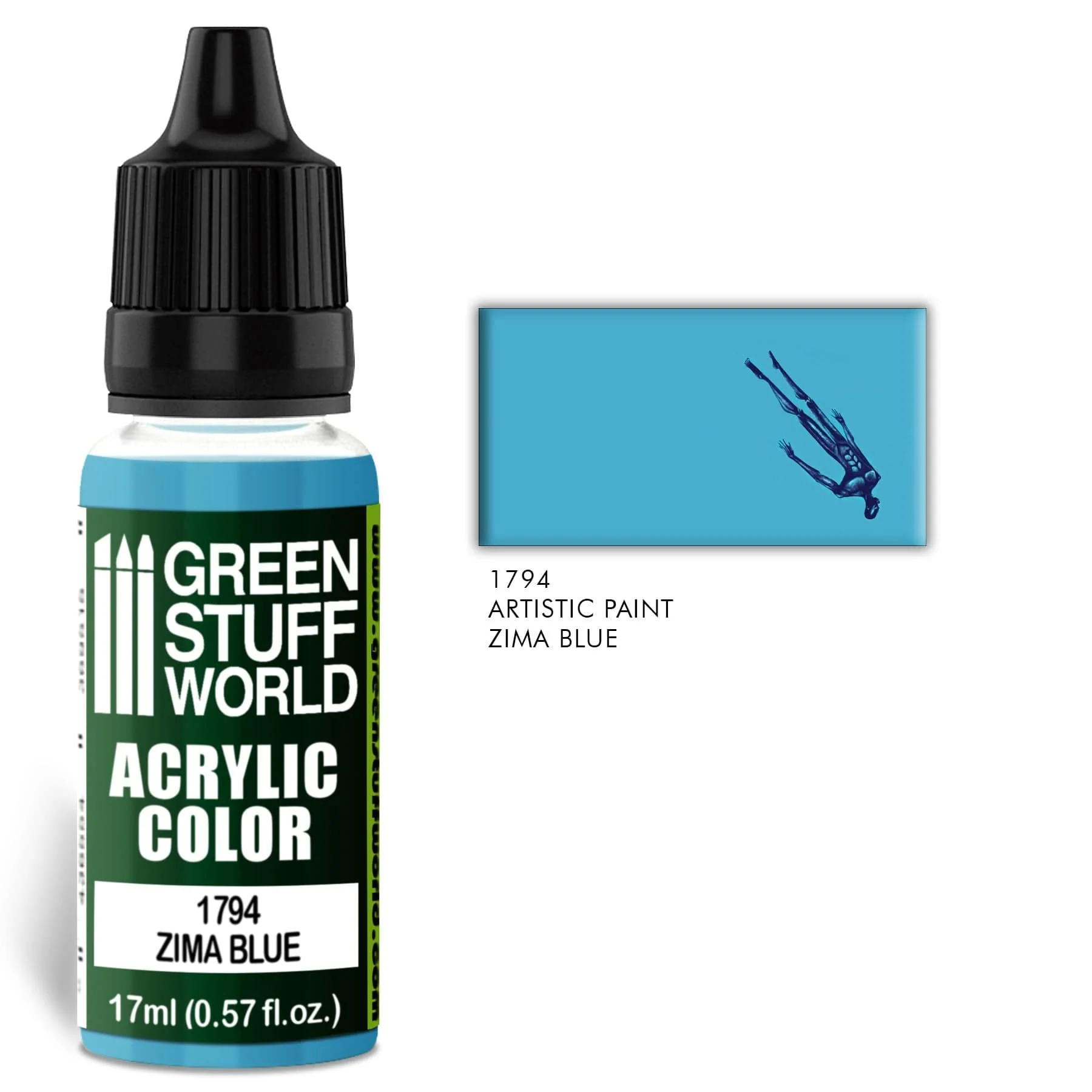 Green Stuff World 1794 Zima Blue Acrylic 17ml