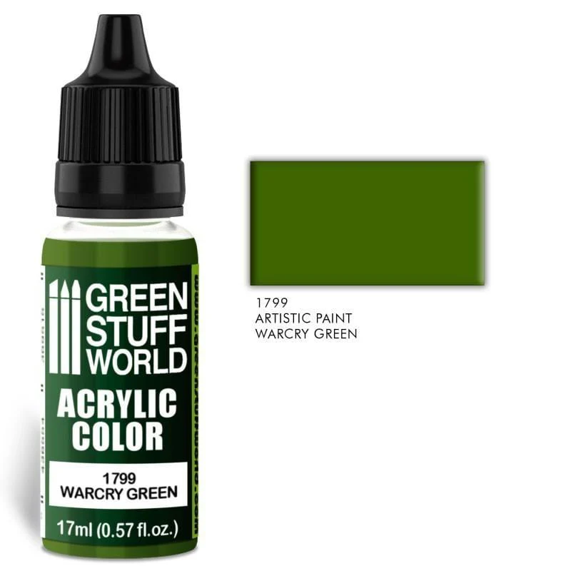 Green Stuff World 1799 Warcry Green Acrylic 17ml