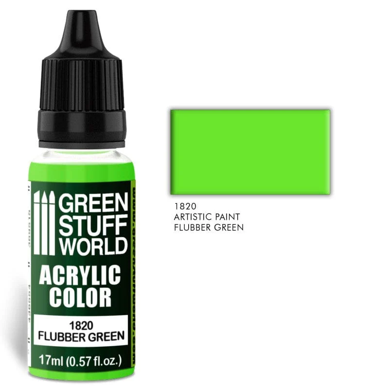 Green Stuff World 1820 Flubber Green Acrylic 17ml