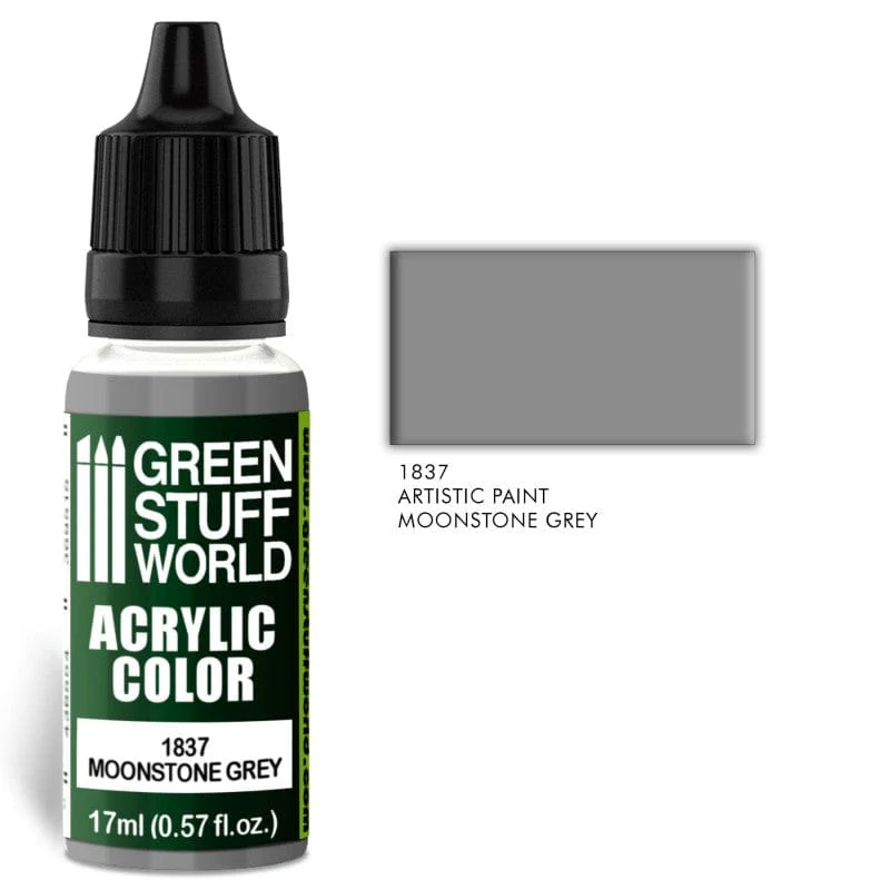 Green Stuff World 1837 Moonstone Grey Acrylic 17ml