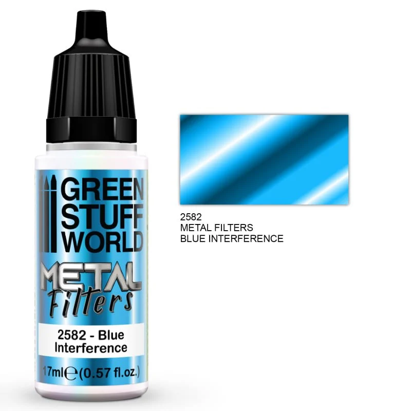Green Stuff World 2582 Metal Filter - BLUE interference 17ml