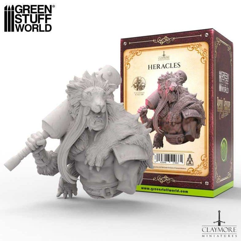 Green Stuff World 3D Printed - Heracles - Bust**