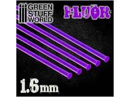 Green Stuff World Acrylic Rods - Round 1.6 mm Fluor PURPLE