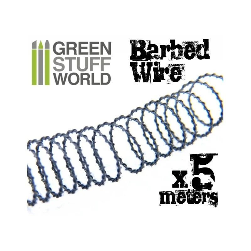 Green Stuff World Barbed Wire 1/72-1/65 (20mm) - 5 meters