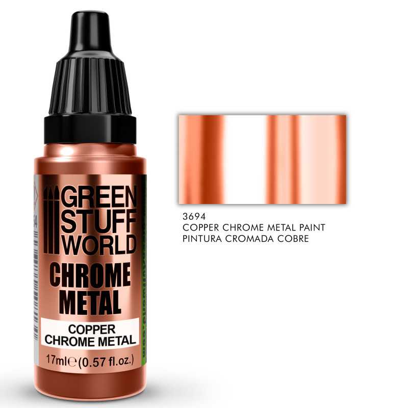 Green Stuff World Chrome Metal Paint - Copper Color 17ml