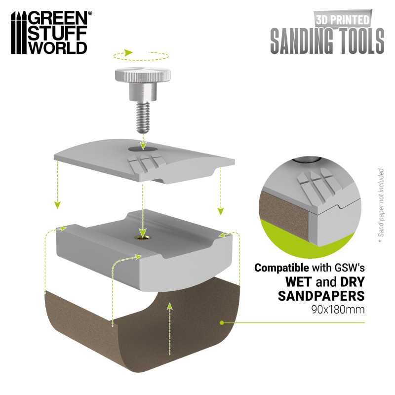 Green Stuff World Curved Sanding Block 45 mm wide - Image 2