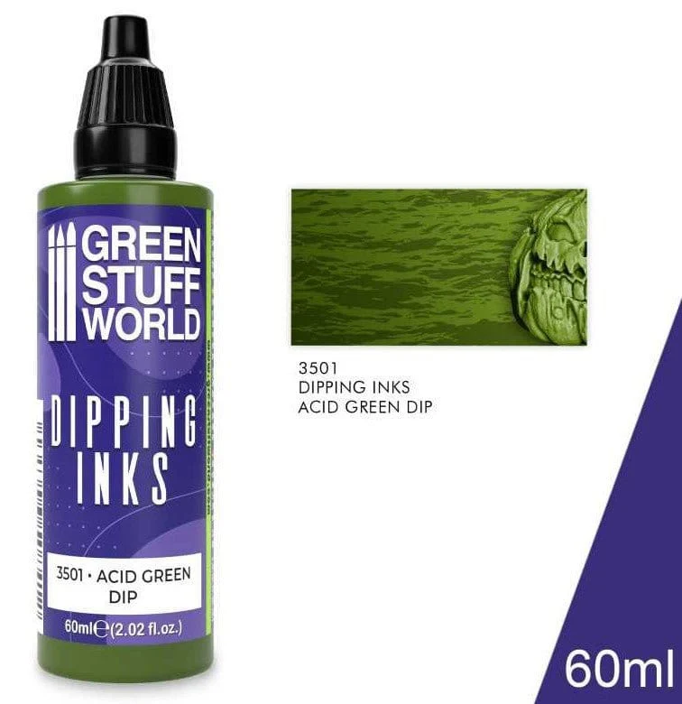 Green Stuff World Dipping ink 60 ml - ACID GREEN DIP