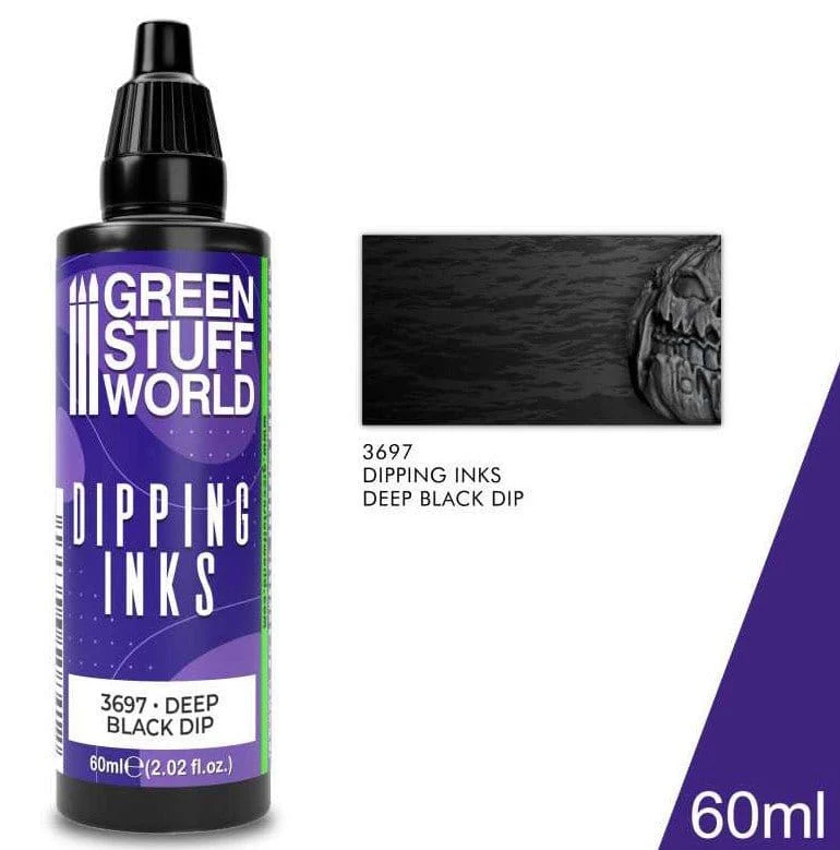 Green Stuff World Dipping ink 60 ml - DEEP BLACK DIP