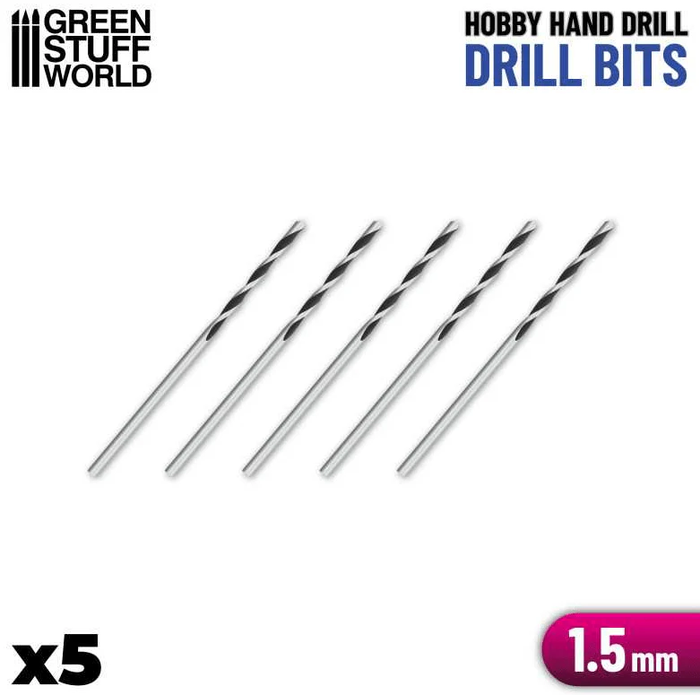 Green Stuff World Drill Bits 1.5 mm (5 Pack)