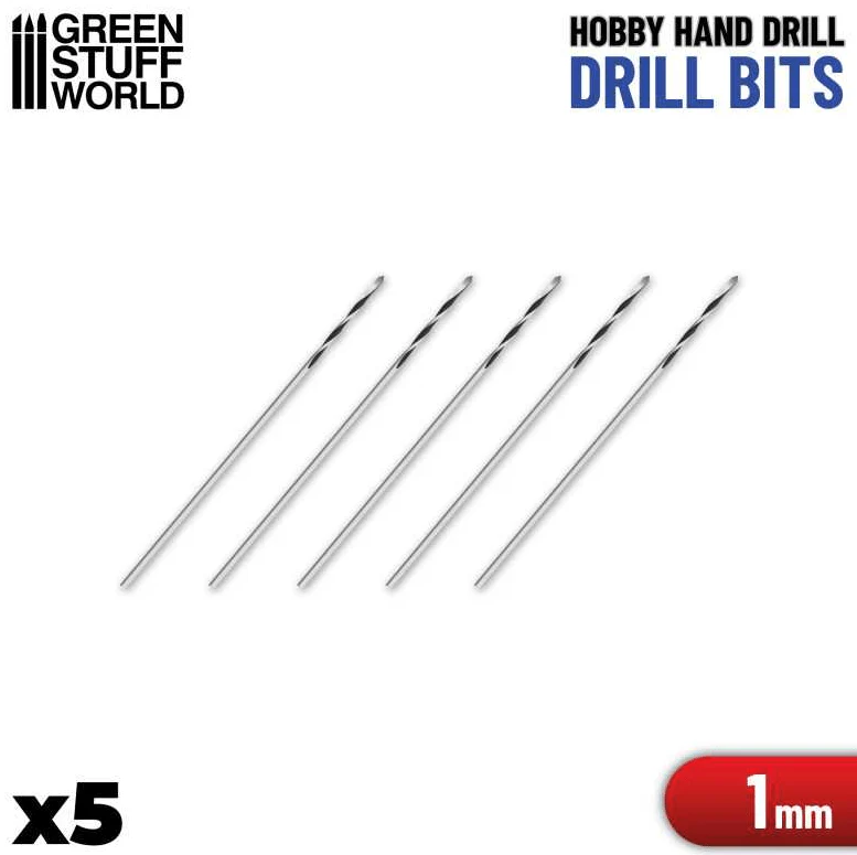 Green Stuff World Drill Bits 1mm (5 Pack)