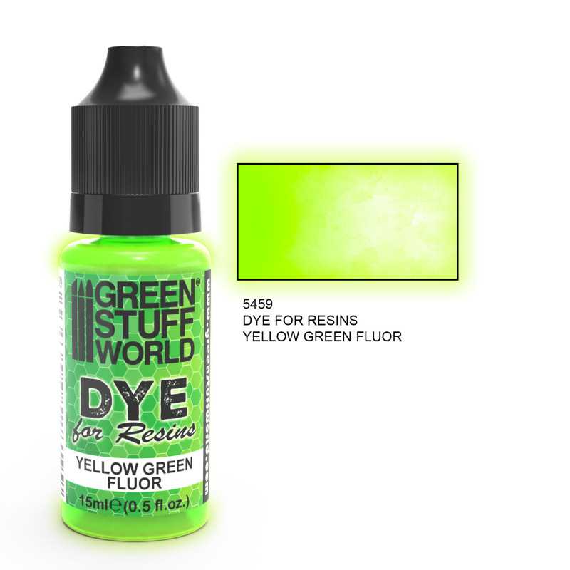 Green Stuff World Dye For Resin YELLOW Green 15ml - Image 2