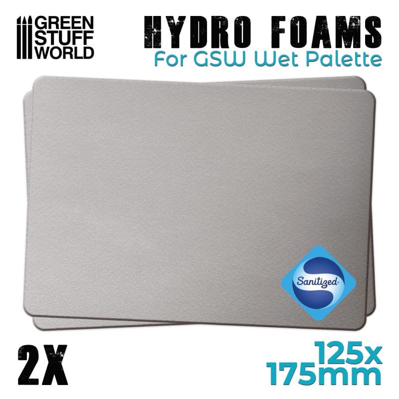 Green Stuff World Hydro Foams For Wet Palette 125x175mm (2pcs)