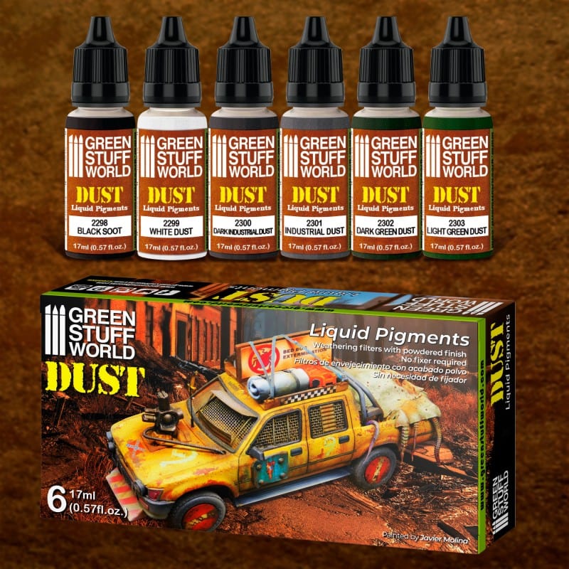 Green Stuff World Liquid Pigments Set Dust (6pcs)