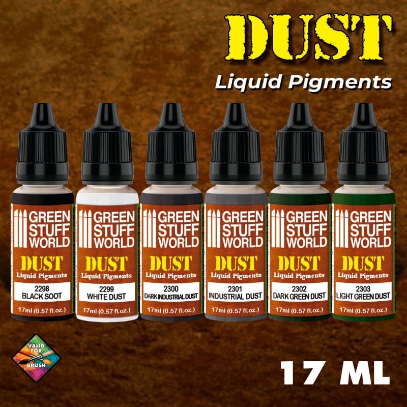 Green Stuff World Liquid Pigments Set Dust (6pcs) - Image 3