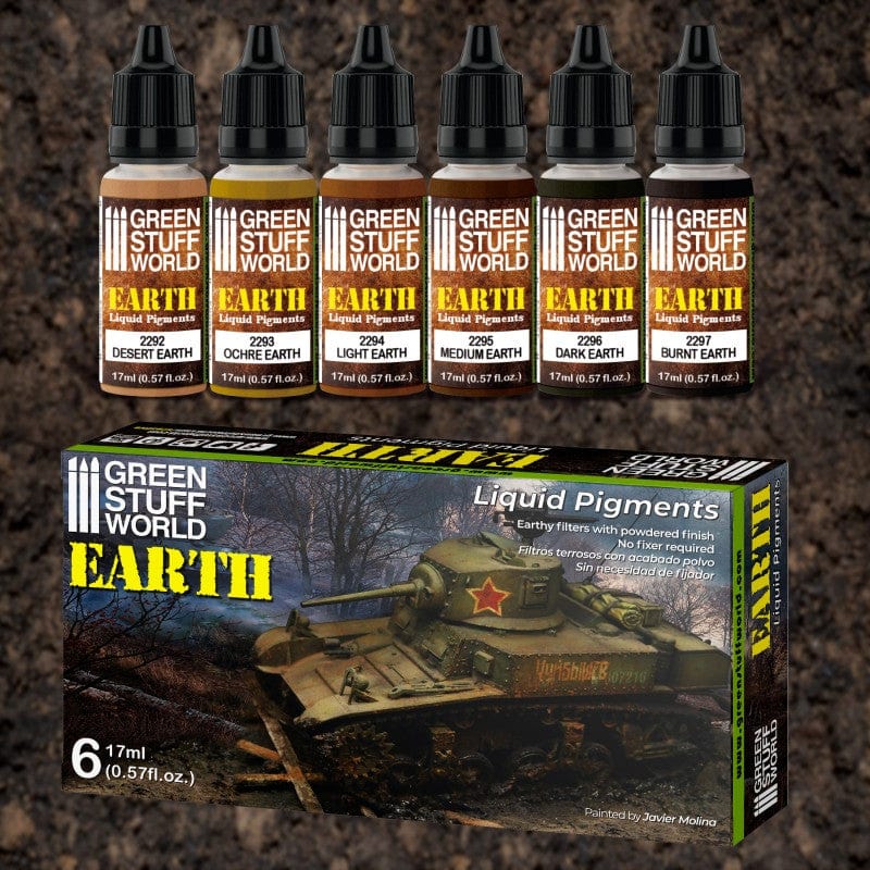 Green Stuff World Liquid Pigments Set Earth (6pcs)