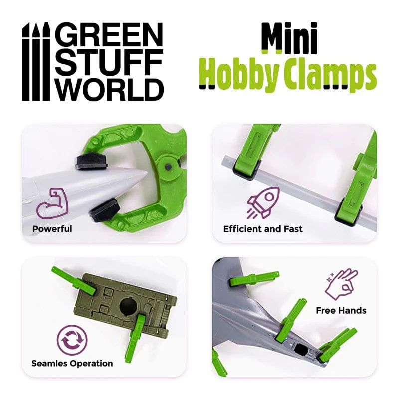 Green Stuff World Mini Hobby Clamps x6 - Image 3