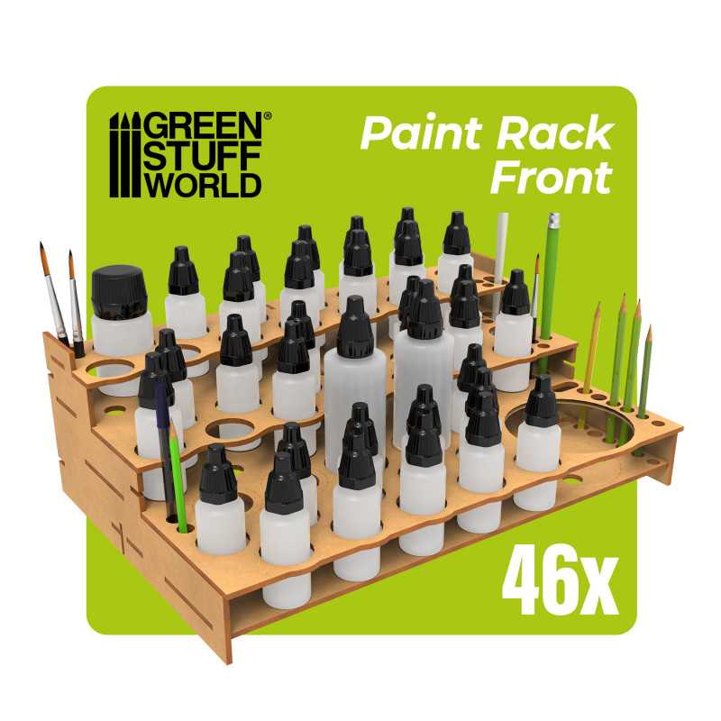 Green Stuff World Modular Paint Rack - FRONT - Image 2
