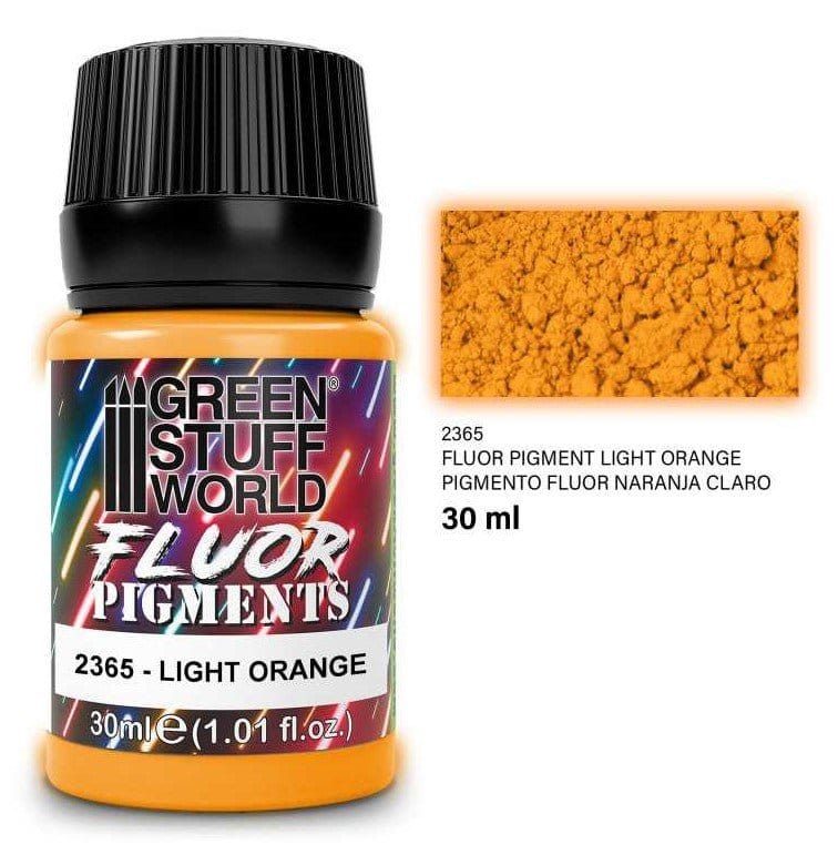 Green Stuff World Paint Pot - FLUOR LIGHT ORANGE pigments 30ml