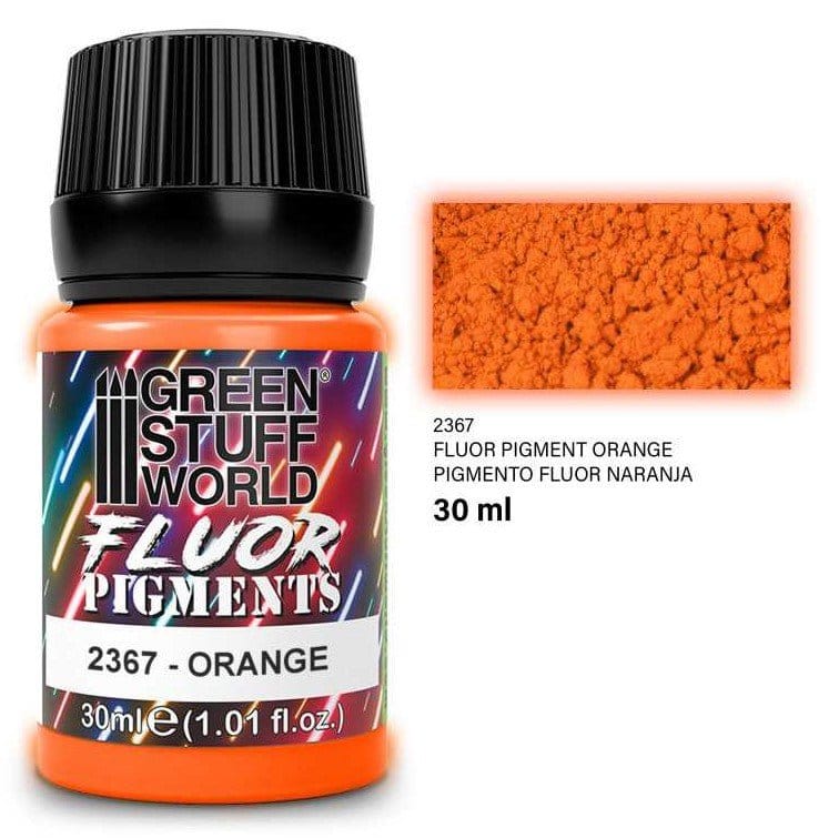 Green Stuff World Paint Pot - FLUOR ORANGE pigments 30ml