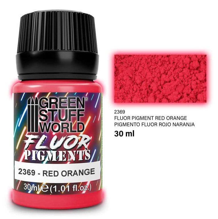 Green Stuff World Paint Pot - FLUOR RED-ORANGE pigments 30ml