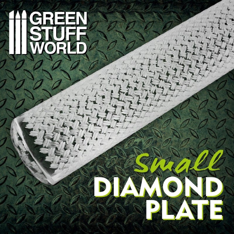Green Stuff World Rolling Pin Diamond Plate Small