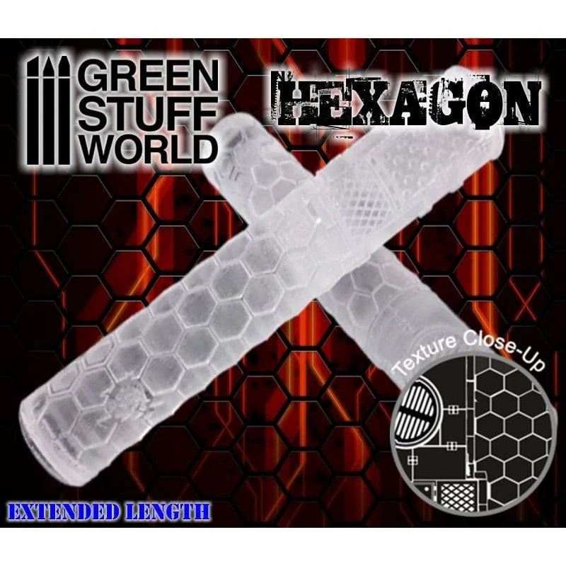 Green Stuff World Rolling Pin Hexagons - Image 3