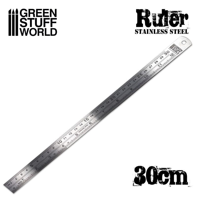 Green Stuff World Stainless Steel Ruler 30cm