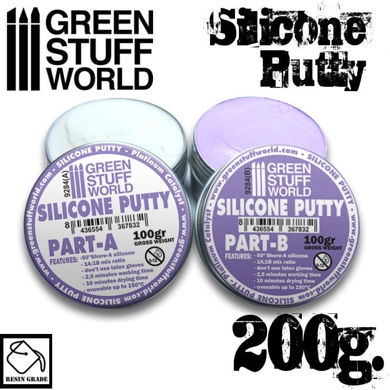 Green Stuff World Violet Silicone 2-Part Putty 200g