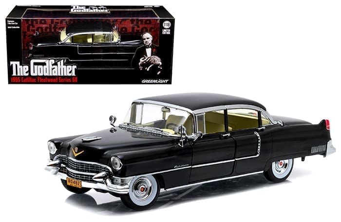 Greenlight 1/18 The Godfather 1955 Cadillac Fleetwood Series 60 Special Diecast Model - Image 2