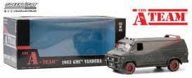 Greenlight 1/24 A Team 1983 GMC Vandura Weathered Version with Bullet Holes - Image 2