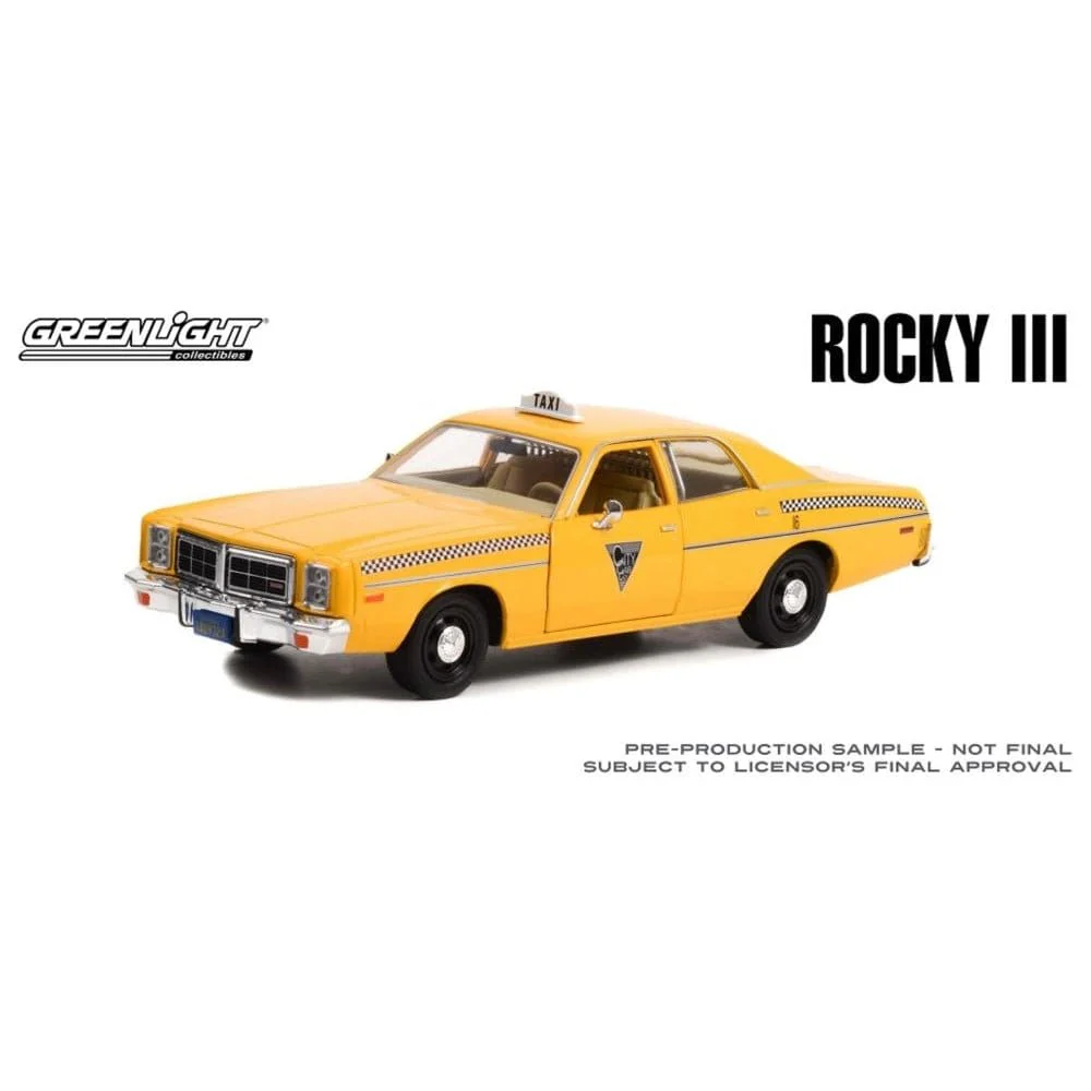 Greenlight 1/24 Rocky III (1982) 1978 Dodge Monaco - City Cab Co. Movie