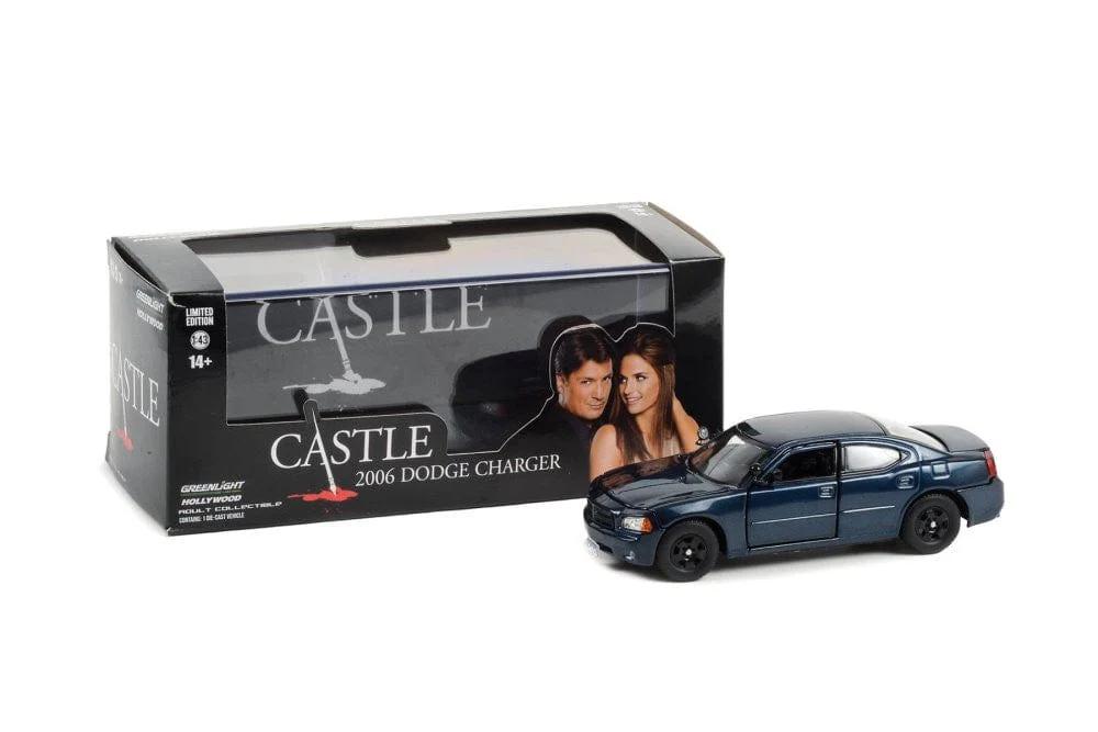 Greenlight 1/43 Castle 2006 Dodge Charger Detective Kate Beckett's - Midnight Blue - Image 3