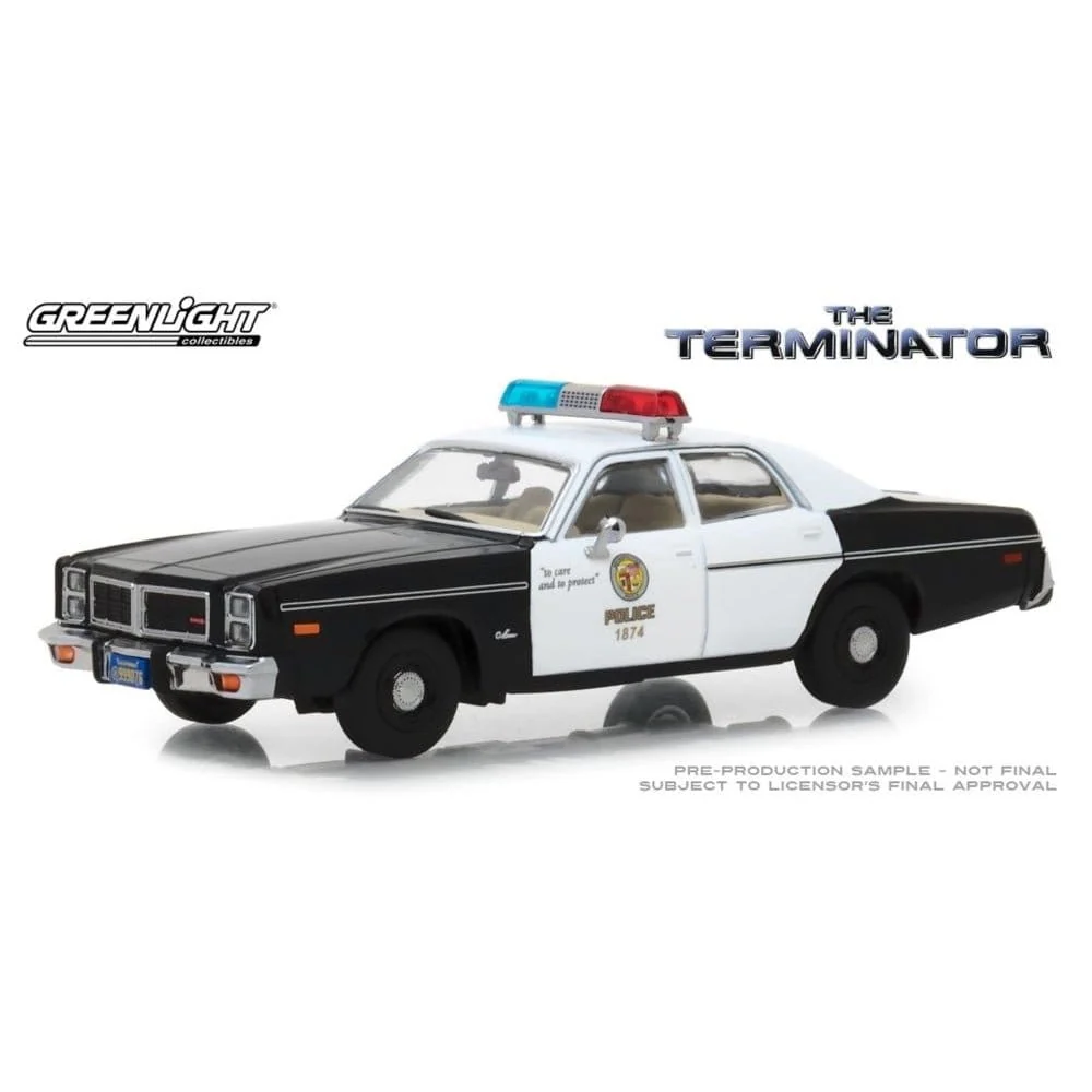 Greenlight 1/43 The Terminator (1984) 1977 Dodge Monaco Metropolitan Police Movie