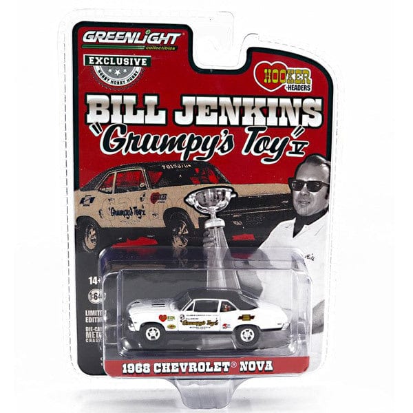 Greenlight 1/64 1968 Chevy Nova SS Bill Jenkins Grumpy Toys Bill Jenkins / Ed Hedrick - Image 2