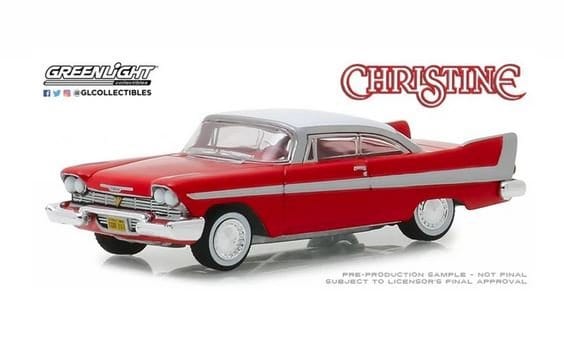 Greenlight 1/64 Christine 1958 Plymouth Fury Movie Car Diecast Model