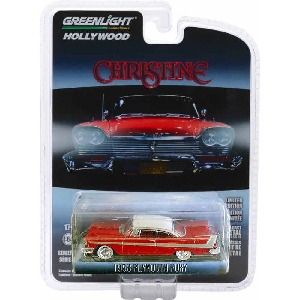 Greenlight 1/64 Christine 1958 Plymouth Fury Movie Car Diecast Model - Image 2
