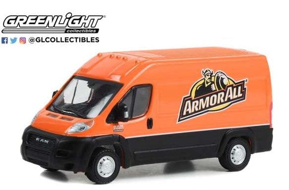 Greenlight 1/64 Route Runners Series 5 - 2020 Ram ProMaster 2500 Cargo High Roof - Armor All**