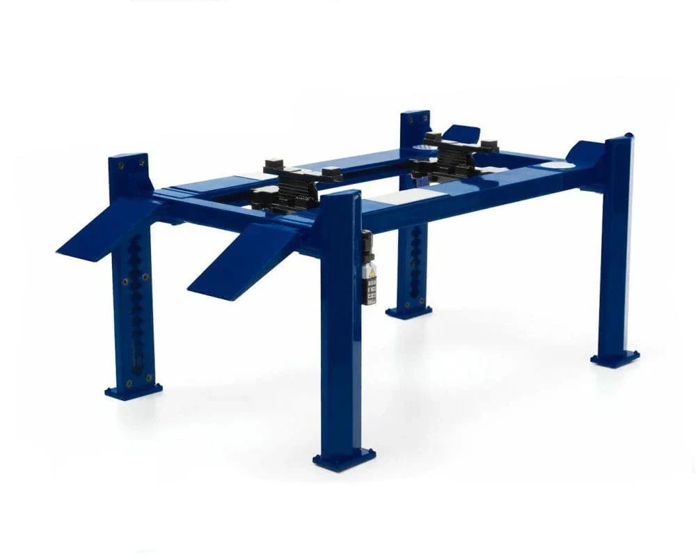 Greenlight 12884 1/18 Blue 4 Post Hoist (Adjustable) - Image 2