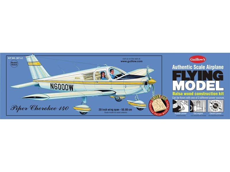Guillows Cherokee - Laser Cut Balsa Plane Model Kit