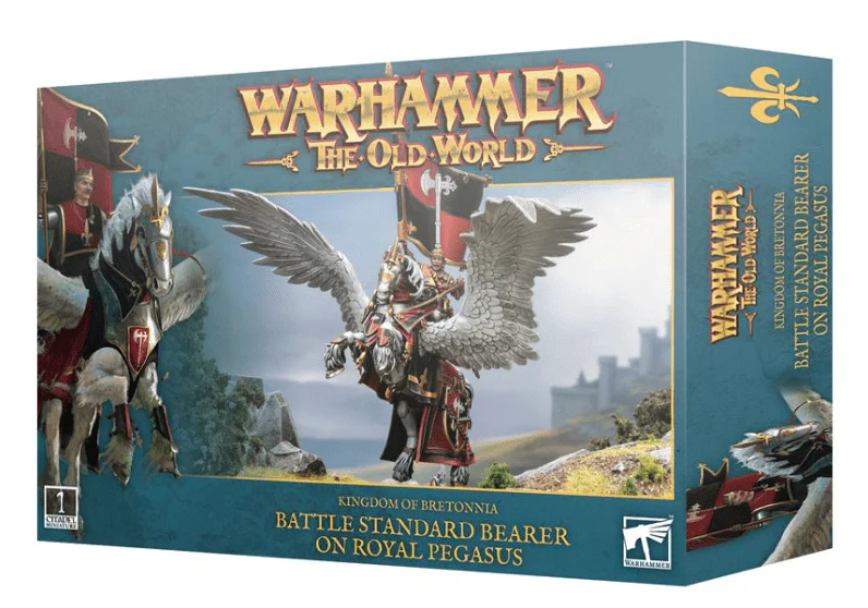 Warhammer Old World: Kingdom of Bretonnia Battle Standard on Royal Pegasus [06-07]