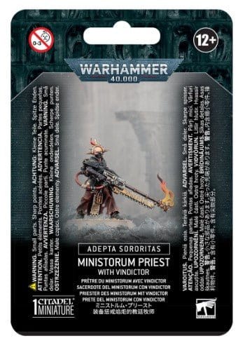 GW 52-51 Warhammer 40000 Adepta Sororitas Priest with Vindictor