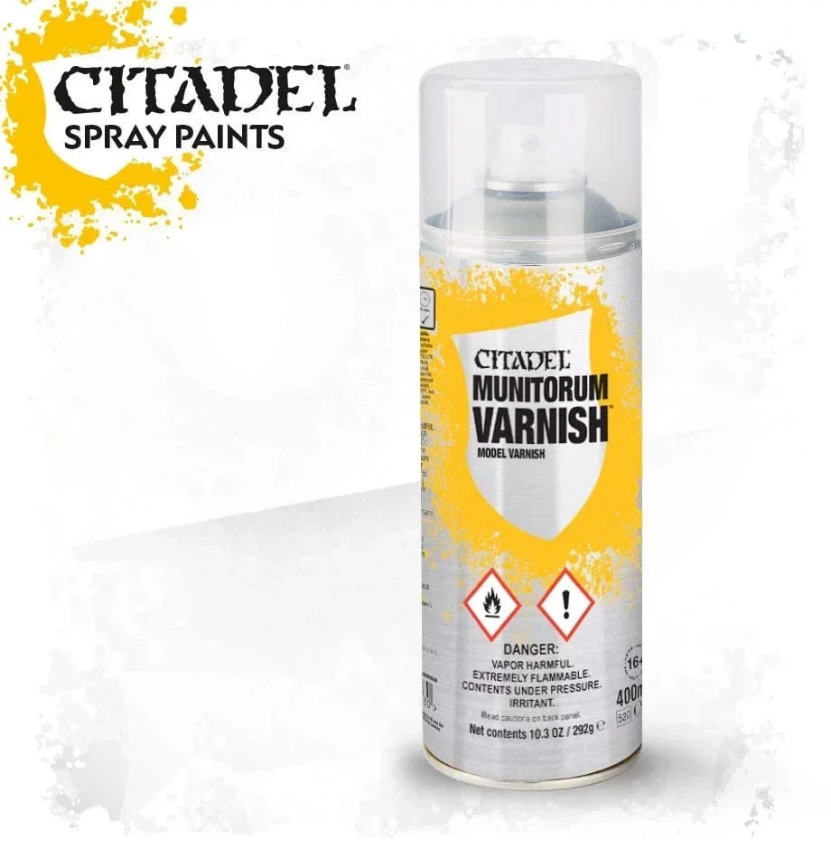 Citadel Spray Paint: Munitorum Varnish 400ml [62-03]