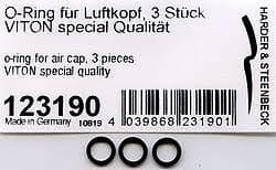 Harder And Steenbeck 123190 O-Ring For Air Cap Unit (3pcs)