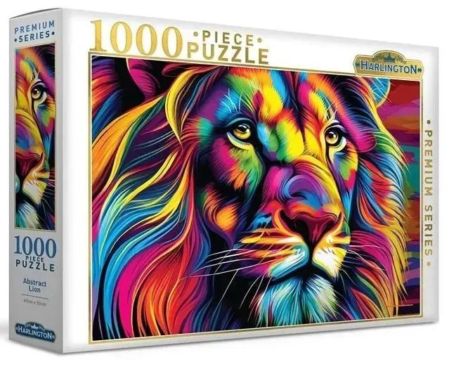 Harlington Premium 1000pc Puzzle - Abstract Lion