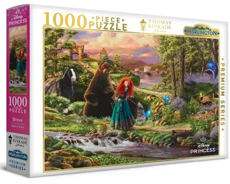 Harlington Premium Thomas Kinkade 1000pc Puzzle - Disney: Brave