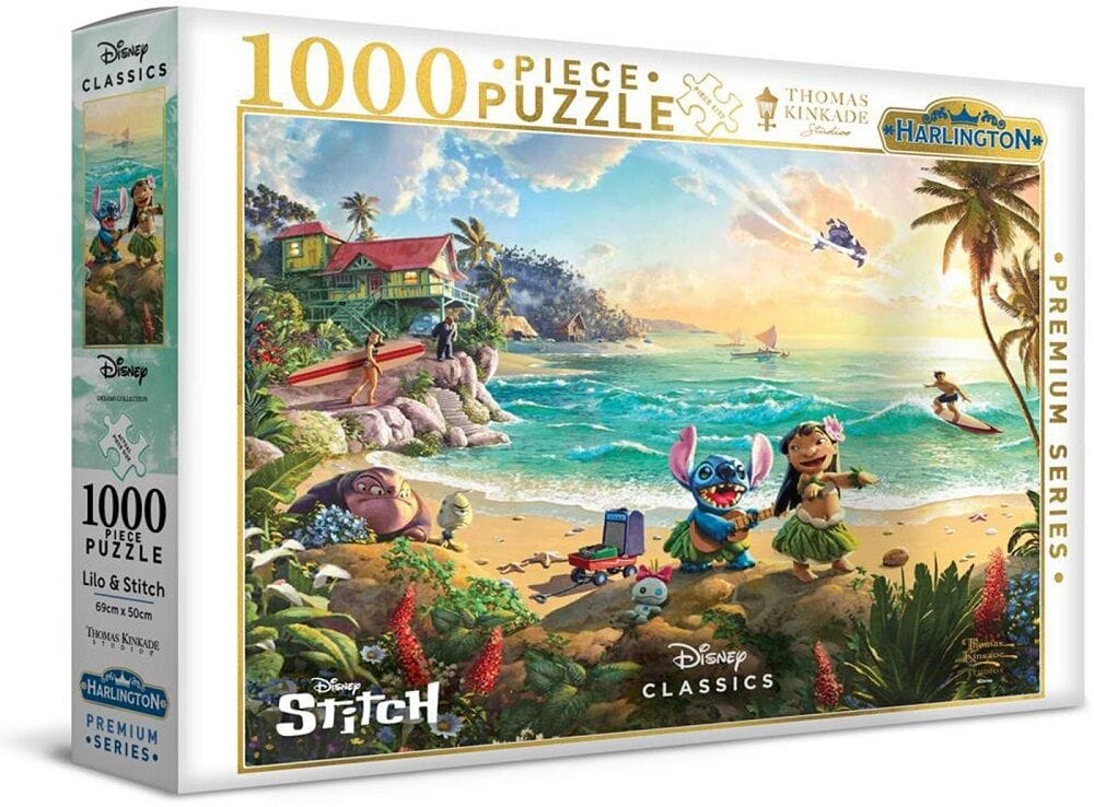 Harlington Premium Thomas Kinkade 1000pc Puzzle - Disney: Lilo & Stitch