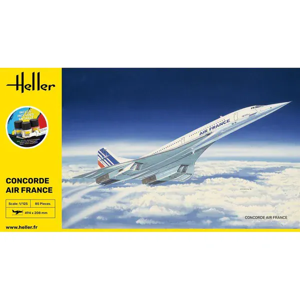 Heller 1/125 GIFT SET Concorde Plastic Model Kit - Image 2