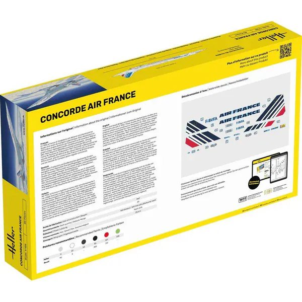 Heller 1/125 GIFT SET Concorde Plastic Model Kit - Image 4