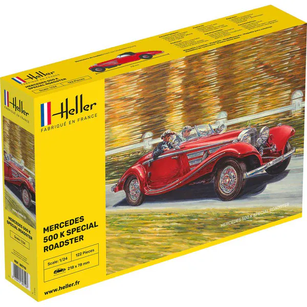 Heller 1/24 Mercedes-Benz 500 K Special Roadster Plastic Model Kit
