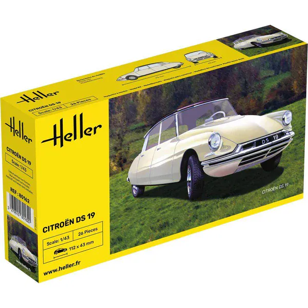 Heller 1/43 Citroen DS 19 Plastic Model Kit